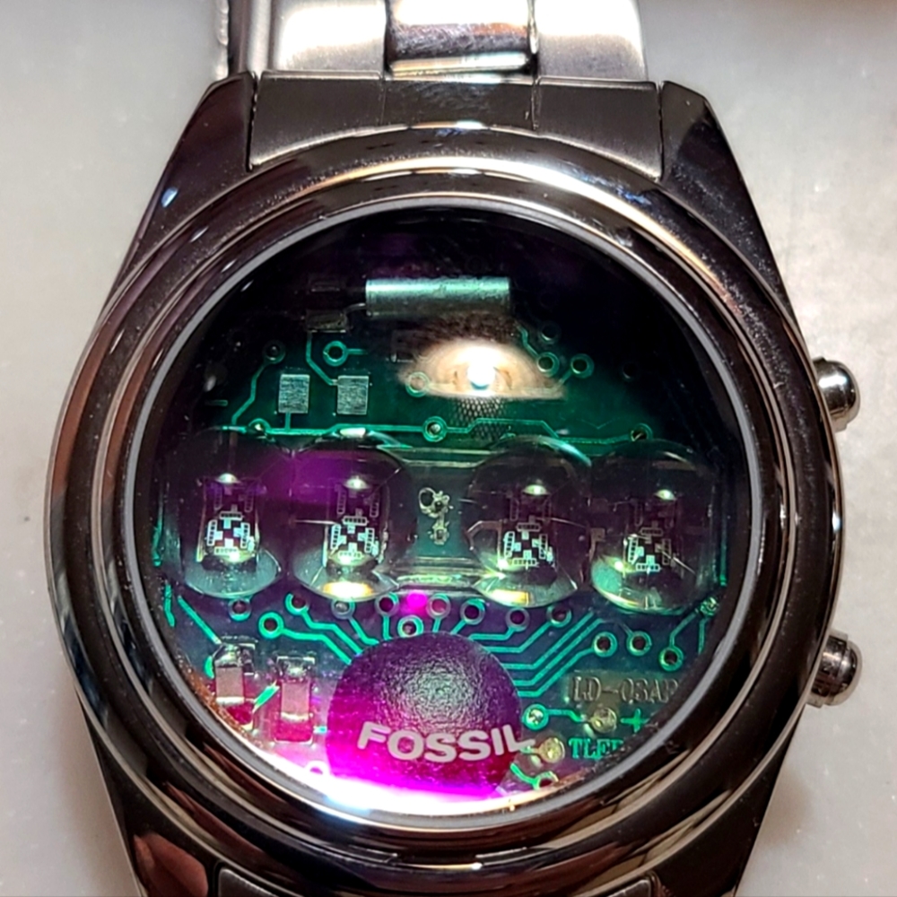 NEW IN BOX Fossil LED Watch ** Insanely Rare & Retro JR-8046